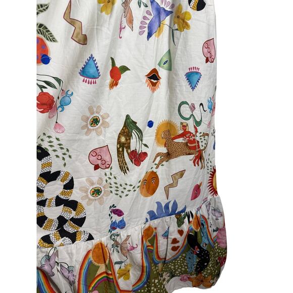 Bellambra Italy Conversational Midi Dress Sz. M - Picture 9 of 10